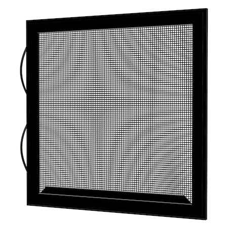 24 in W x 55 in H Double-Hung Window Screen, DH7, Aluminum Mesh, Black -  RITESCREEN, DH7-L48-MSAL-L00-H55-W24